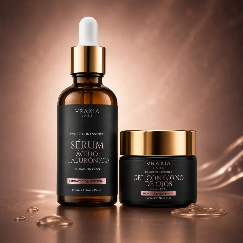Sérum Ácido Hialurónico Hydrastis Élan y Gel Contorno de Ojos Lumys Élan de VRAXIA LABS