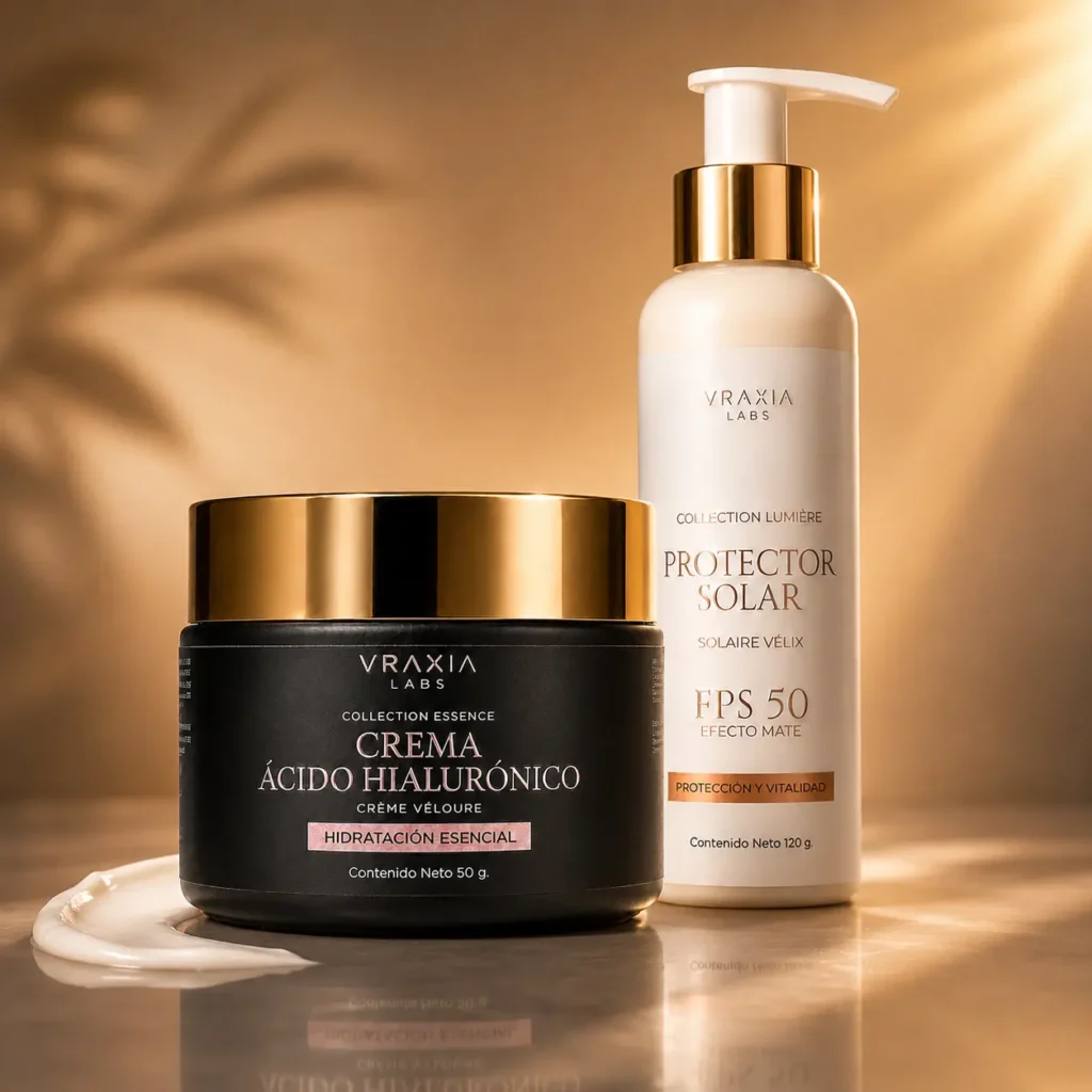 Crema Ácido Hialurónico Crème Véloure y Protector Solar Solaire Vélix de VRAXIA LABS