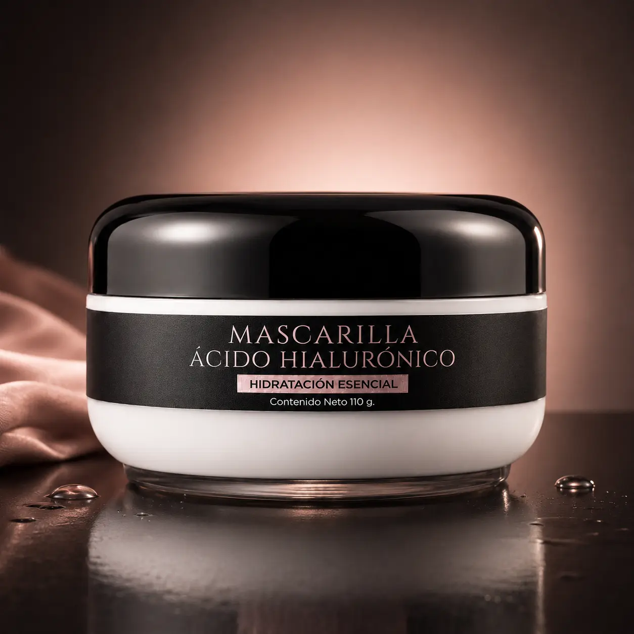 Mascarilla Ácido Hialurónico de VRAXIA LABS en escena editorial