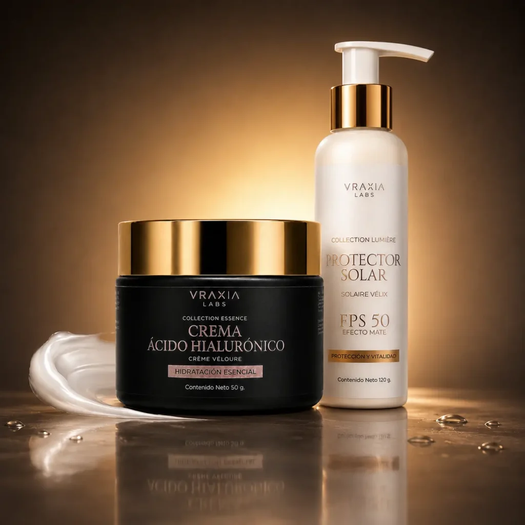Crema Ácido Hialurónico Crème Véloure y Protector Solar Solaire Vélix de VRAXIA LABS