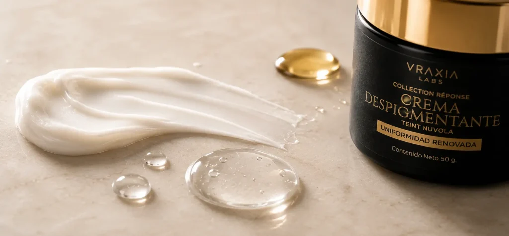 Crema facial nocturna Teint Nuvola de VRAXIA LABS en composición de ingredientes